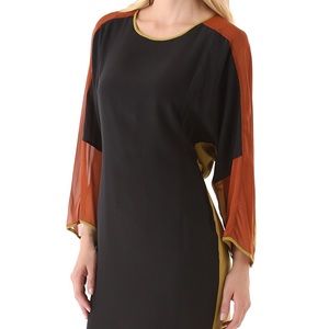 BCBGMAXAZRIA Runway Darya silk coktail Dress-XS